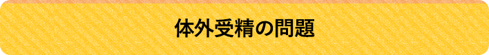 体外受精の問題